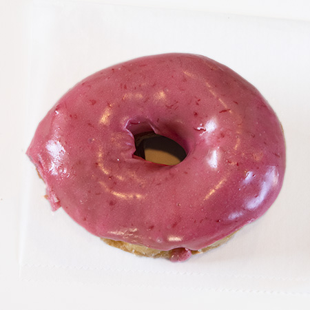 cherry glazed donut