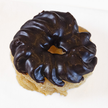 chocolate chocolate cruller donut