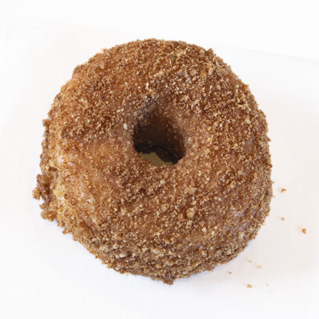 raised crumb donut