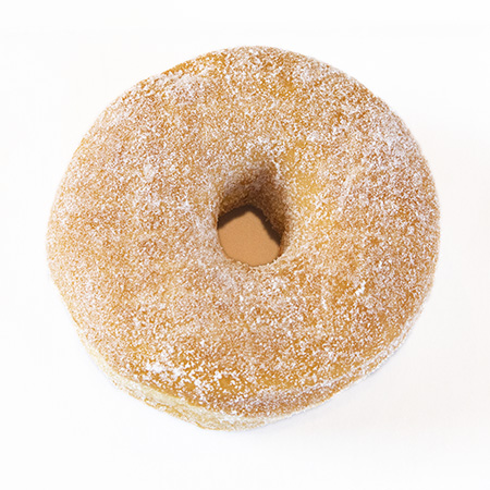 raised sugar donut