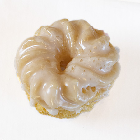 vanilla vanilla cruller donut